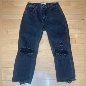 Abercrombie Black Denim Jeans ~ Size 6 short (curve love).
